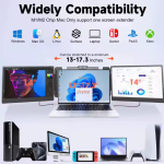 Gadget électronique à la mode 2025 OEM S2 Triple extension d'écran d'ordinateur portable double 14 ''1080P HD pour les écrans portables de codage de jeu Finance