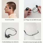 AIFMY Casque sans fil étanche adapter pour la natation
